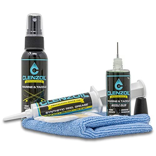 CLENZOIL Marine & Tackle Reel Care Kit - with Fishing...