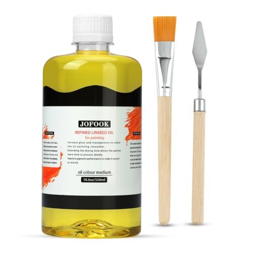 JOFOOK Refined Linseed Oil Medium for Oil...