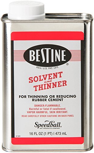 Bestine Solvent and Thinner for Rubber Cement – Cleans...