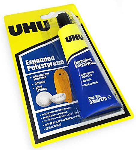 UHU EXPANDED POLYSTYRENE - Transparent Adhesive - Solvent...