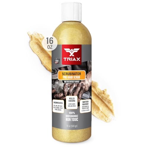 TRIAX Scrubinator - Heavy Duty Hand Scrub and Cleaner -...