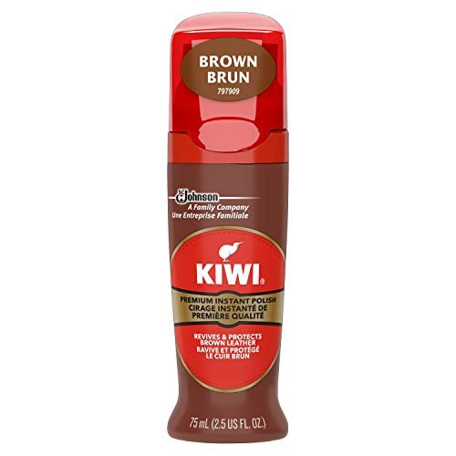 KIWI Instant Shine & Protect, Brown Liquid Shoe Polish,...