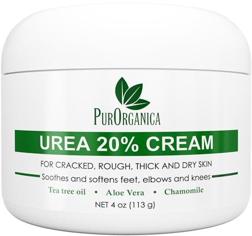 PurOrganica Urea 20% Healing Cream 4 oz - Best Callus...