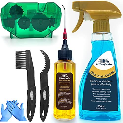 Ultrafashs Bicycle Chain Oil Lubricant and Cleaner Set with...