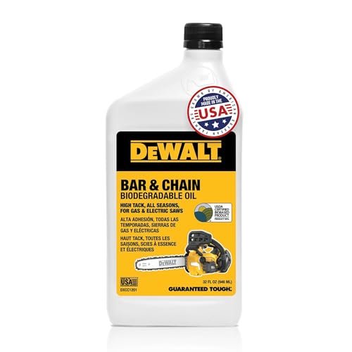DEWALT Biodegradable Chainsaw Oil – High Performance, Non...