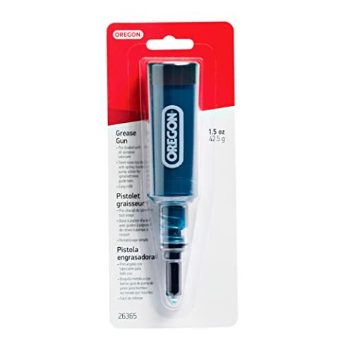Oregon Grease Gun for Chainsaws, Pre Loaded All Purpose...