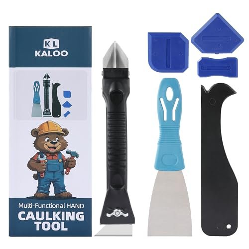Silicone Caulk Remover Tool Kit, Grout Caulk Removal Tool,...