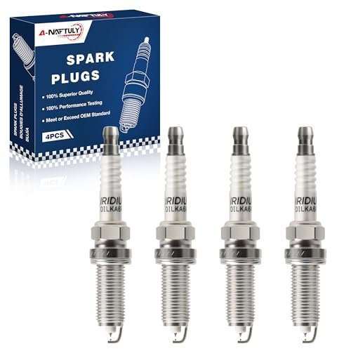 Double Iridium Spark Plugs 4 Pack Fits for 2018-2024...