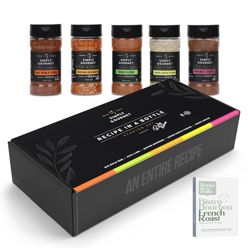 Spice Box Gift Set 5x 3oz Bottles | Premium Blends...