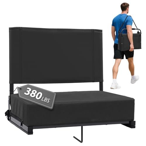 Stadium Seats with Back Support - Padded Portable Bleacher...