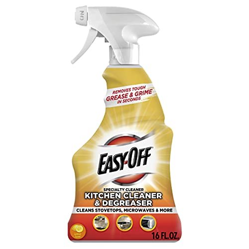 Easy-Off Specialty Kitchen Degreaser Cleaner, Clear, Lemon,...