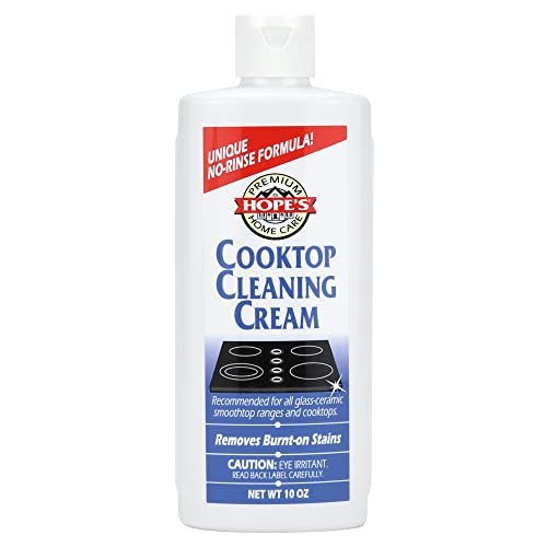 HOPE'S Cooktop Cleaning Cream, Fast Acting No-Rinse Cooktop...