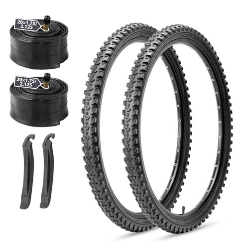 MOHEGIA Mountain Bike Tires Set: 2 Pack 20x2.125 Inch...