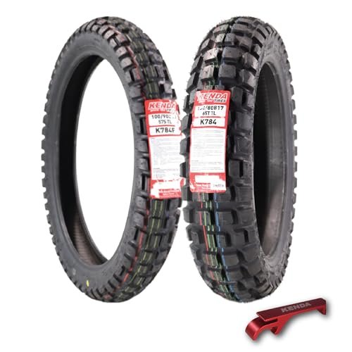 Kenda Big Block K784 100/90B19 Front and 130/80B17 Rear...