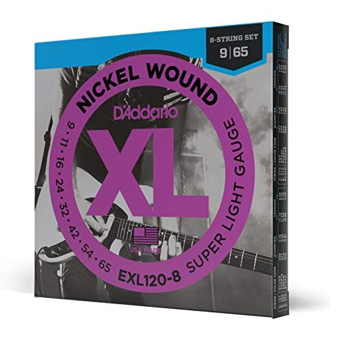 D'Addario Electric Guitar Strings, XL Nickel, EXL120-8,...