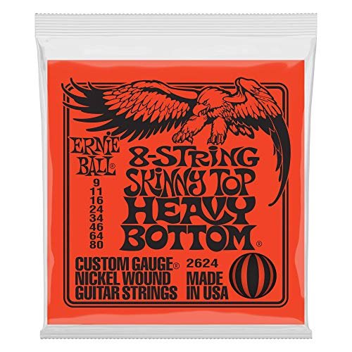 Ernie Ball 8-String Skinny Top Heavy Bottom Slinky Nickel...