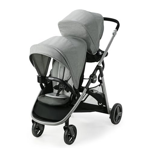 Graco Ready2Grow LX 2.0 Double Stroller Features Bench Seat...