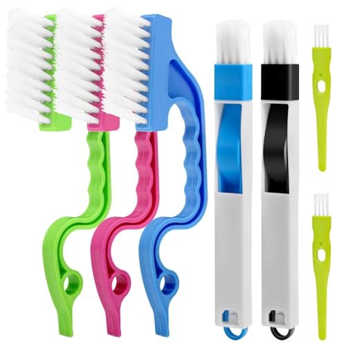 Eduftis 7Pcs Crevice Cleaning Brush, Multifunctional Window...