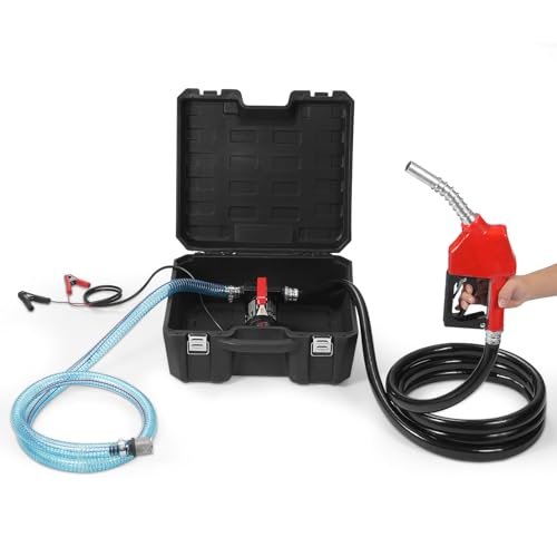 VEVOR Fuel Transfer Pump, 12V DC 10 GPM 1/4 HP,...
