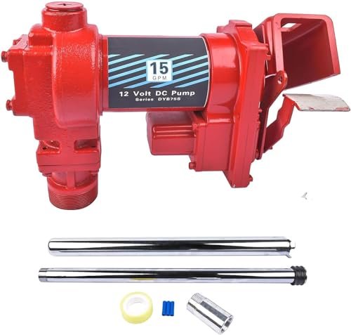 Weonefit 12V 15 GPM Fuel Transfer Pump High Flow for...