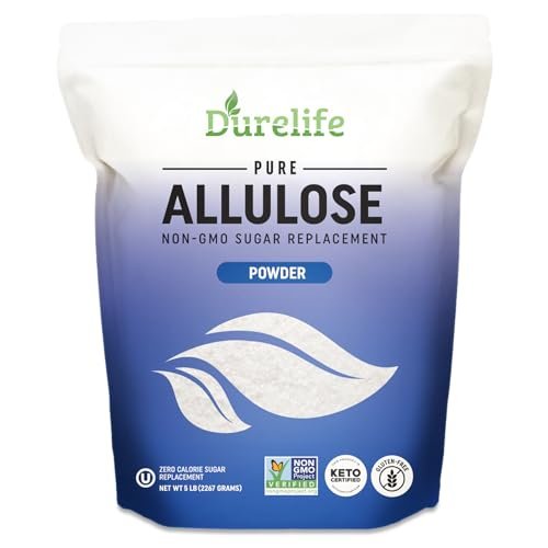 Durelife Allulose sweetener, 5 lb 100% Pure No Erythritol...