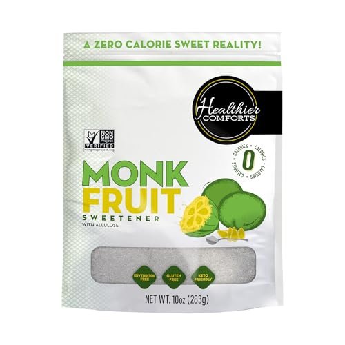 Healthier Comforts Monk Fruit with Granulated Allulose (No...