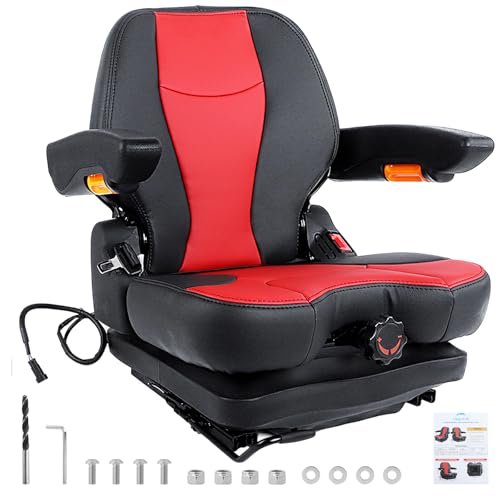 hightall Lawn Mower Seat,Spring-Dampers Heavy Duty Tractor...