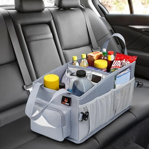 Car Seat and Trunk Organizer, Front or Back Seat Storage...