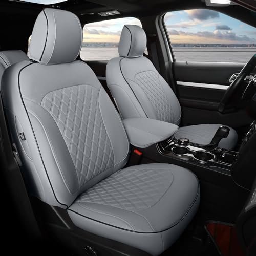 GIANT PANDA Pu Leather 7 Seats Car Seat Covers Full...