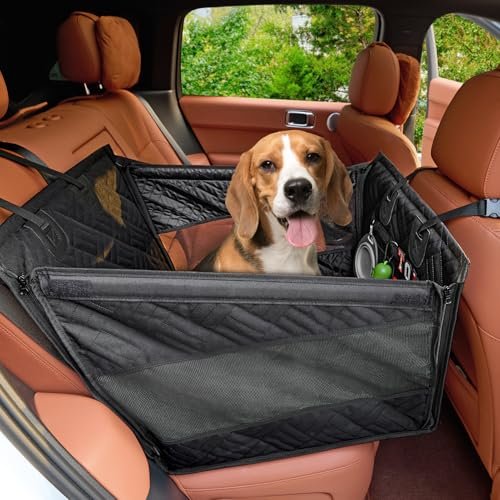 Kohree Dog Car Seat Cover for Small Dogs, Hard Bottom...