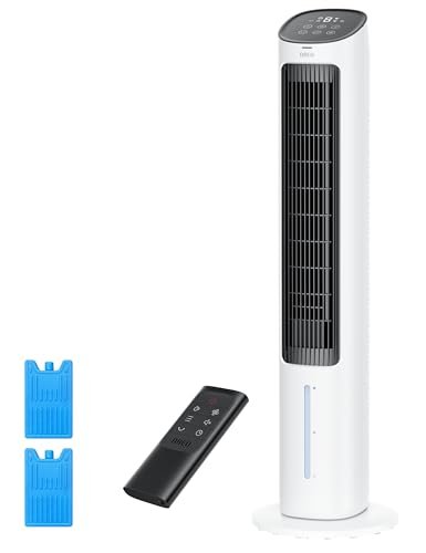 Dreo Evaporative Air Cooler, 40” Standing Bladeless Cooling...