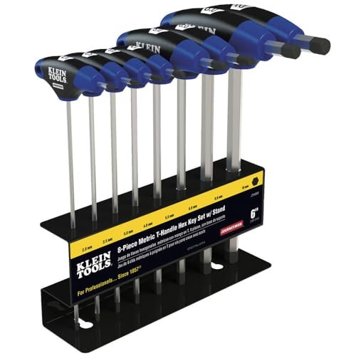 Klein Tools JTH68M T-Handle Hex Key Set, Metric Sizes...