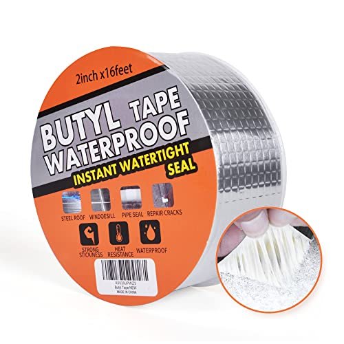 TAPEBEAR Butyl Tape Waterproof Sealing Tape Aluminum Foil...