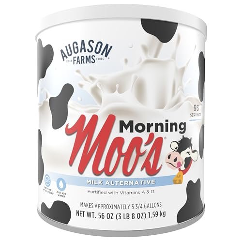 Augason Farms Morning Moo's Milk Alternative Can, Emergency...