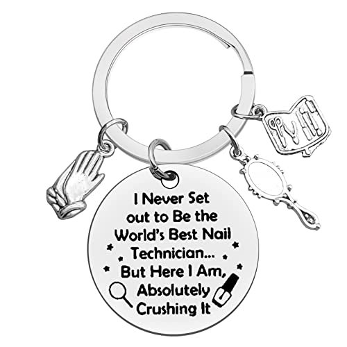 Xiahuyu Nail Tech Gifts Nail Technician Keychain Manicurist...