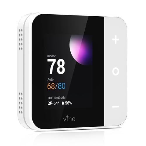 Vine Thermostat for Home with Touchscreen Color Display,...