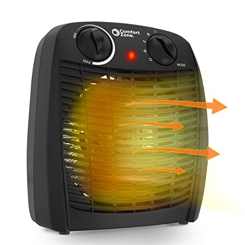 Comfort Zone Indoor Space Heater with Adjustable...
