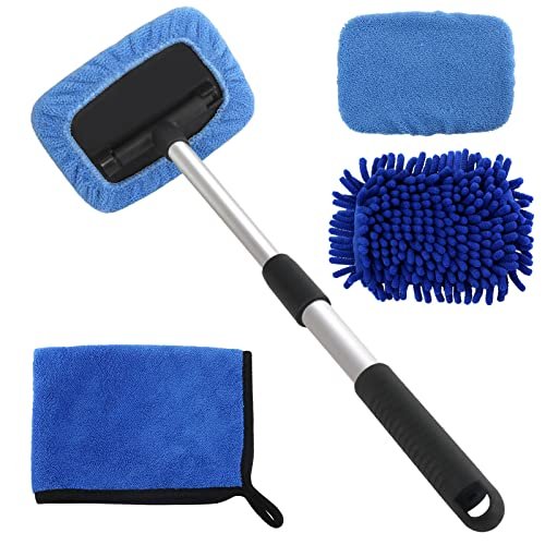 5 PCS Windshield Cleaning Tools, 18 inch Microfiber Car...