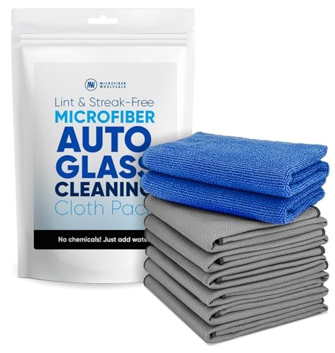 Claro Glass Towels Car Detailing 8-Pack – Streak Free...
