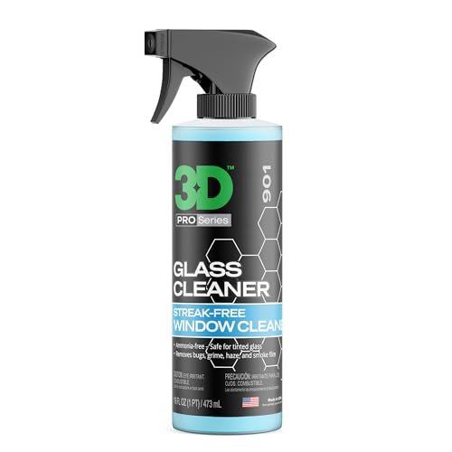3D Glass Cleaner - Ready to Use, Tint Safe, Streak...