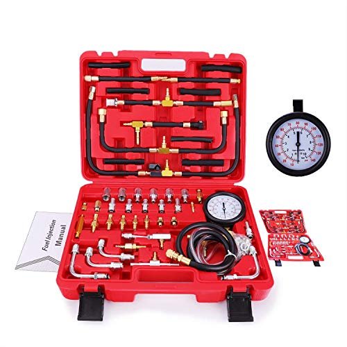 BETOOLL Pro Fuel Injection Pressure Tester Kit Gauge 0-140...
