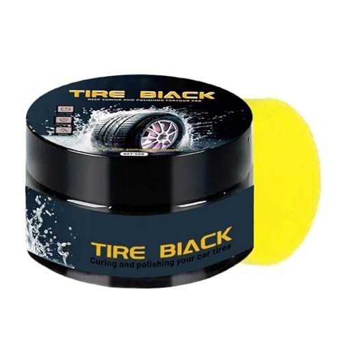 Tire Coating Wax - 50g Car Tyre Polish Paste, Rust...