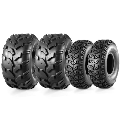 MaxAuto Set of 4 15X5-6 Front Tires & 20X9.50-8 Rear...