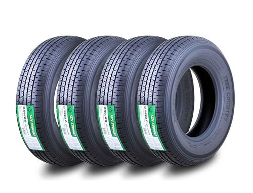 Free Country Grand Ride Set 4 Trailer Tires ST205/75R15...