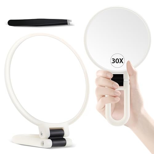B Beauty Planet Hand Mirror, 30X Magnifying Mirror on...