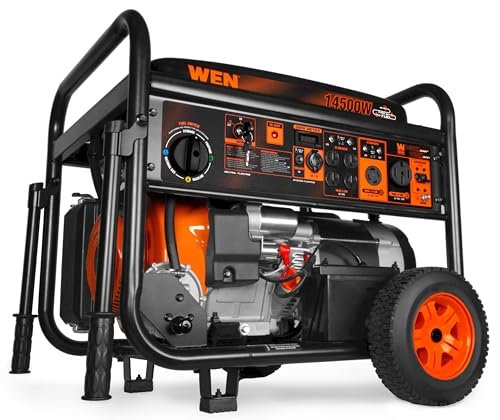 WEN 14,500-Watt 120V/240V Tri-Fuel Generator for Gas,...