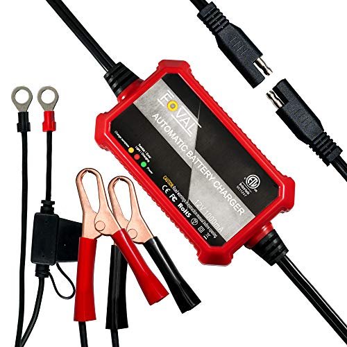 Foval Automatic Trickle Battery Charger 12V 1000mA Smart...