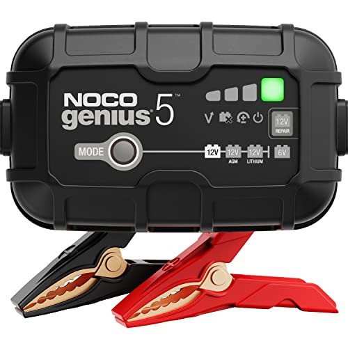 NOCO GENIUS5: 5A 6V/12V Smart Battery Charger – Automatic...