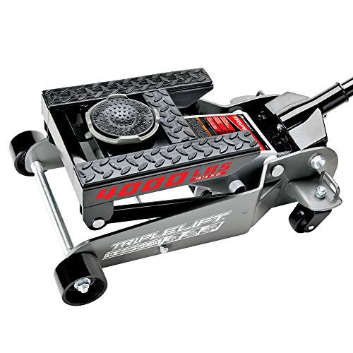 Powerbuilt 2 Ton Triple Lift Floor Jack, Lifts Cars,...