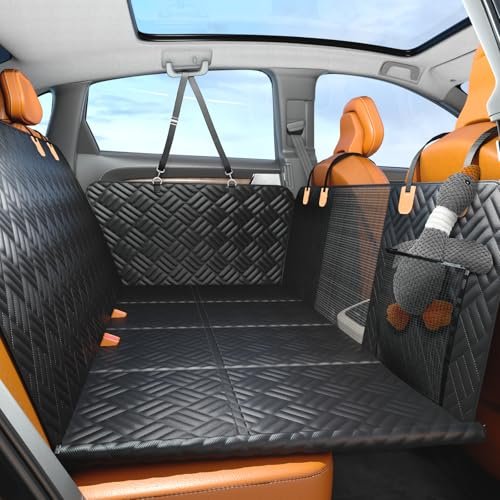 PROZAR Dog Car Seat Cover for Back Seat, Hard Bottom...